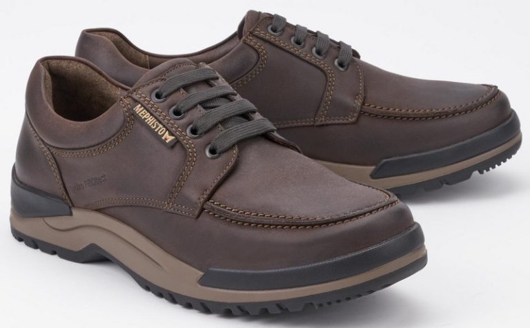 Mephisto CHARLES donker bruin lederen casual heren veterschoenen